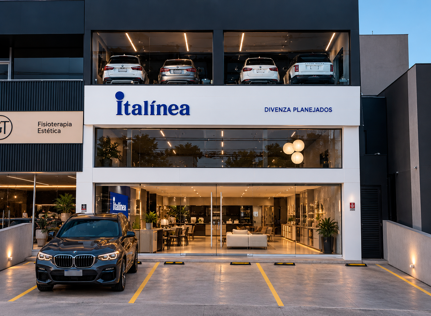 Fachada da loja Divenza Italínea em Salvador